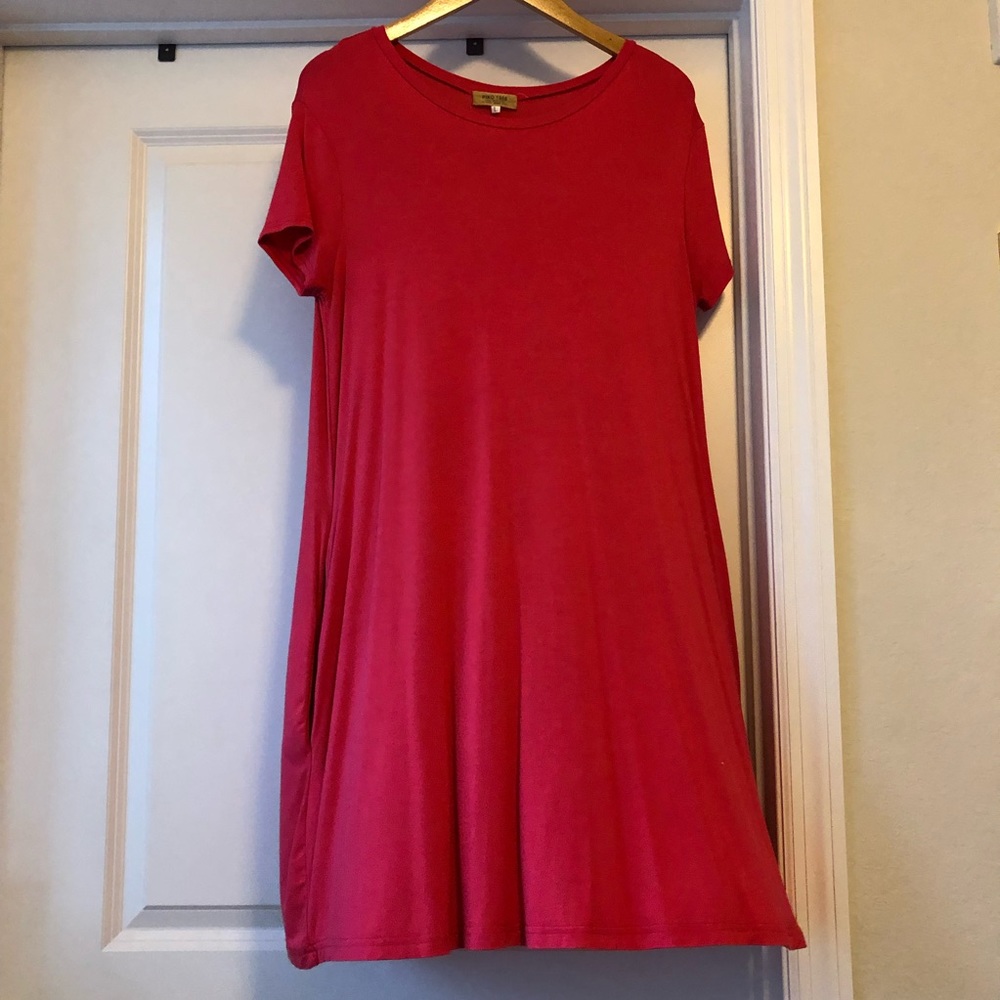 Pink Piko Dress